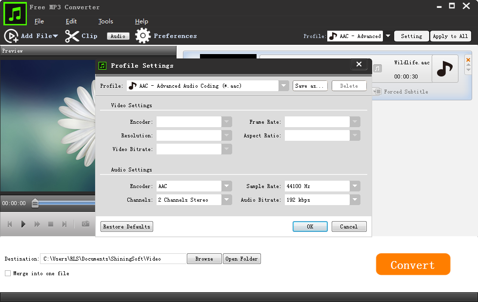 convert audio files to mp3 free download